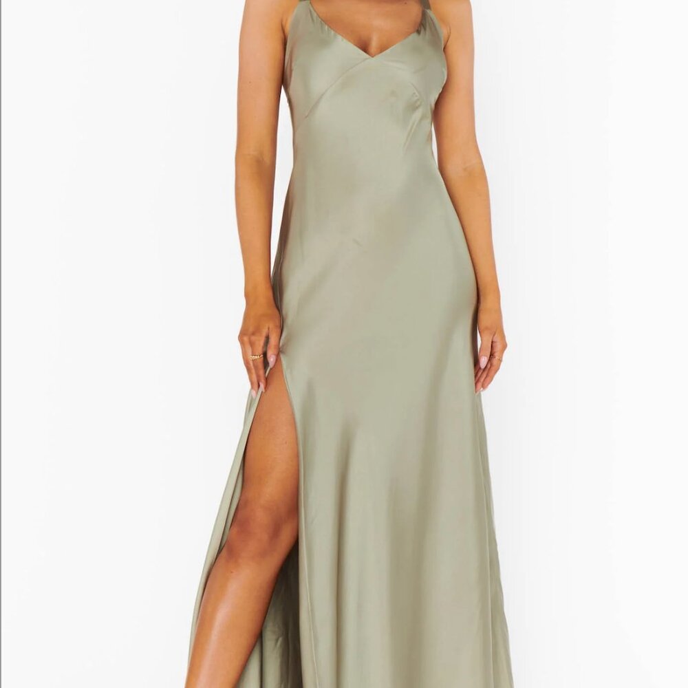 Show me your mumu Anderson Maxi Dress moss green